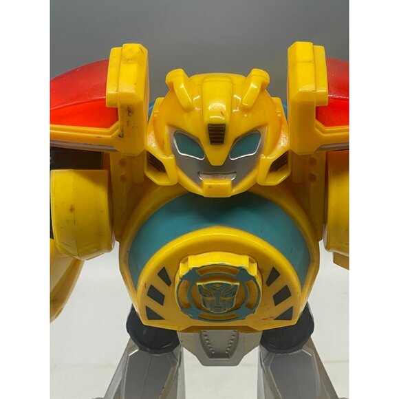 Playskool Transformers Bumble Bee Robot Figure Hasbro 10" Lights Sounds READ - Picture 3 of 8
